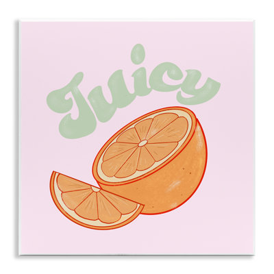 Art mural Juice Citrus Slice par Ashley Singleton