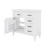 Meuble-lavabo de 36 po avec lavabo simple, comprenant une armoire, 2 tiroirs pivotants, 2 tiroirs standard et un support intérieur personnalisable-1424418709