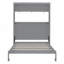 Grand lit escamotable mural avec tablettes-1072221386