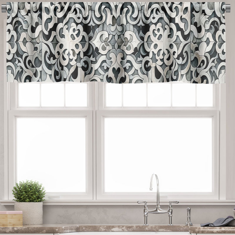 Tailored Window Valance, 42" W x 12" L