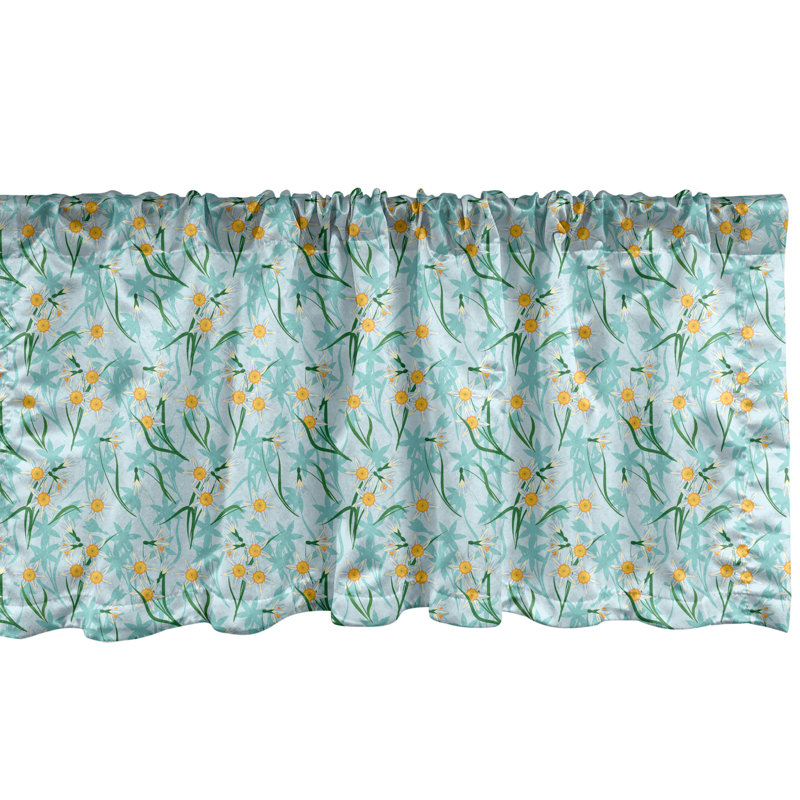 Ambesonne Abstract Valance Pack of 2 Rhombus Forms
