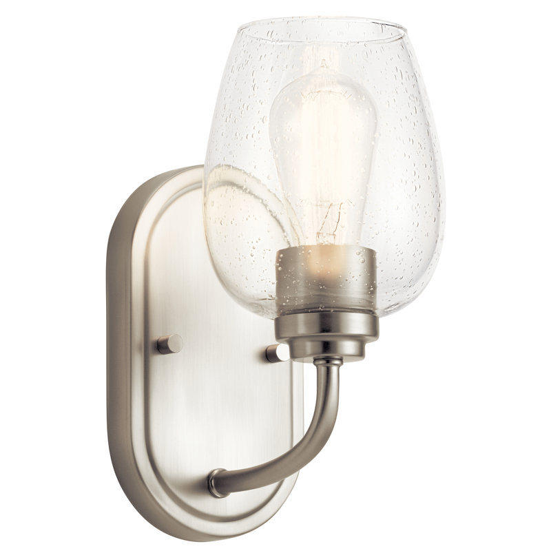 Applique murale à bras 1 lumière Coda, Nickel