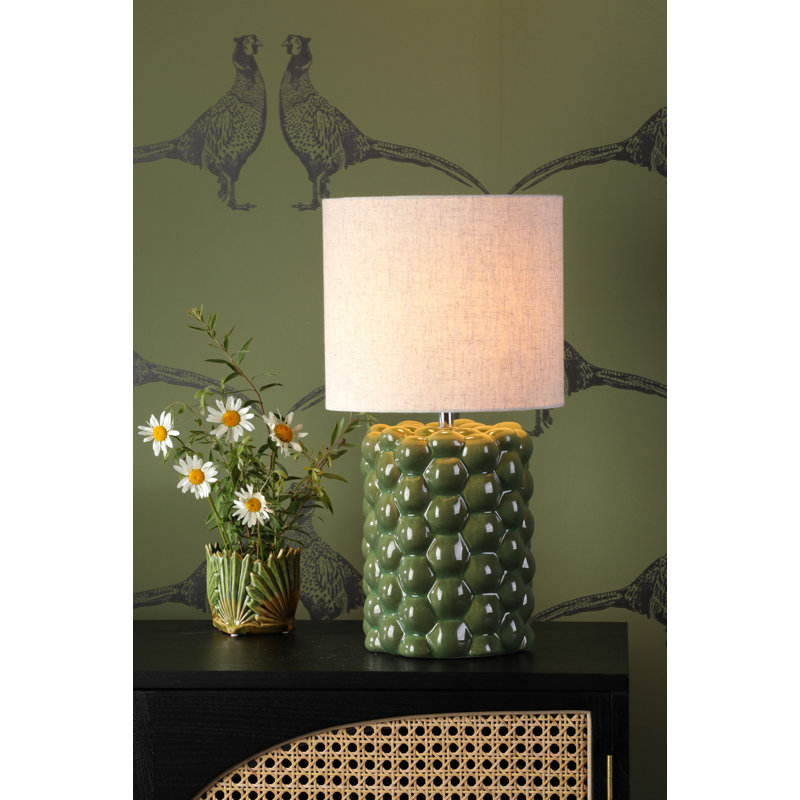 Jayden Table Lamp Glaze With Shade, Green
