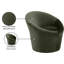 Fauteuil d'appoint en velours Tristan-888359882