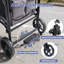 Poussette wagon pour 4 enfants, poussette 4 places avec plateau à collation, grand sac de rangement, porte-gobelet pour téléphone, auvent amovible, poussette pliable 4 places avec poignées réglables-133712377-123590011