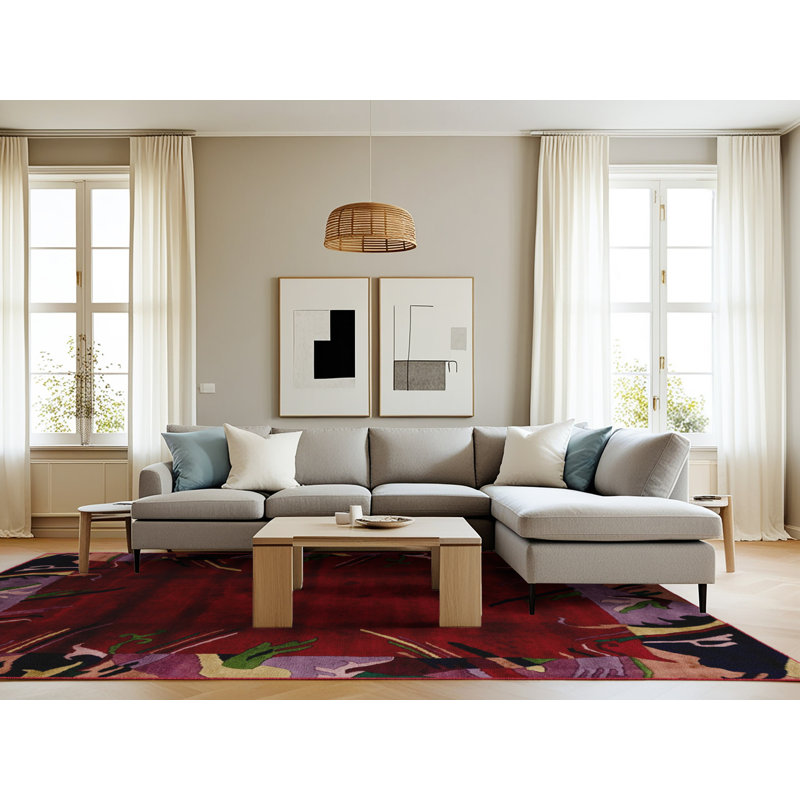 Abstract Indoor Rug, Rectangle 8' x 10'
