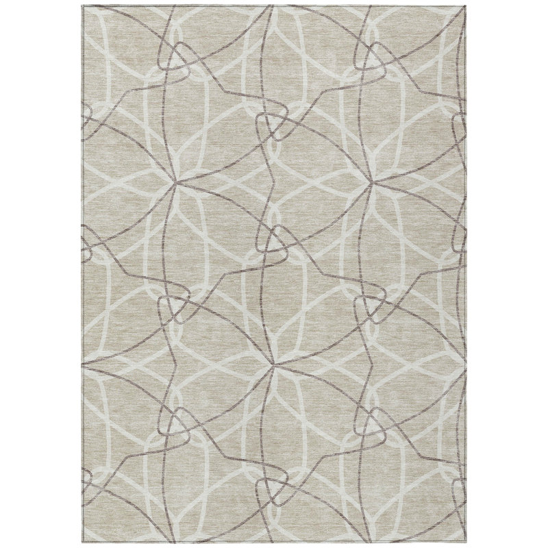  Alegandro Area Rug with Non-Slip Backing, Rectangle 3' x 5'