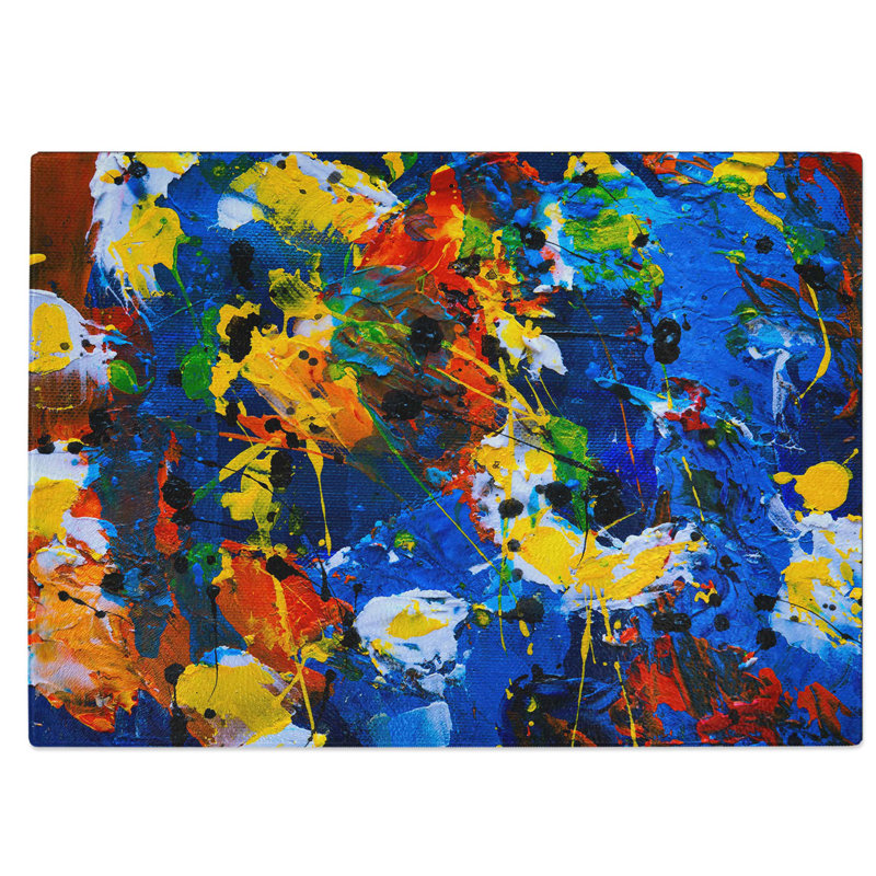 Tempered Glass Art Painting Vol.270 Chopping Board, 39 cm W x 28.5 cm L