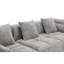 Canapé modulaire rembourré en chenille avec poches latérales en nylon 101,2 po Xylon