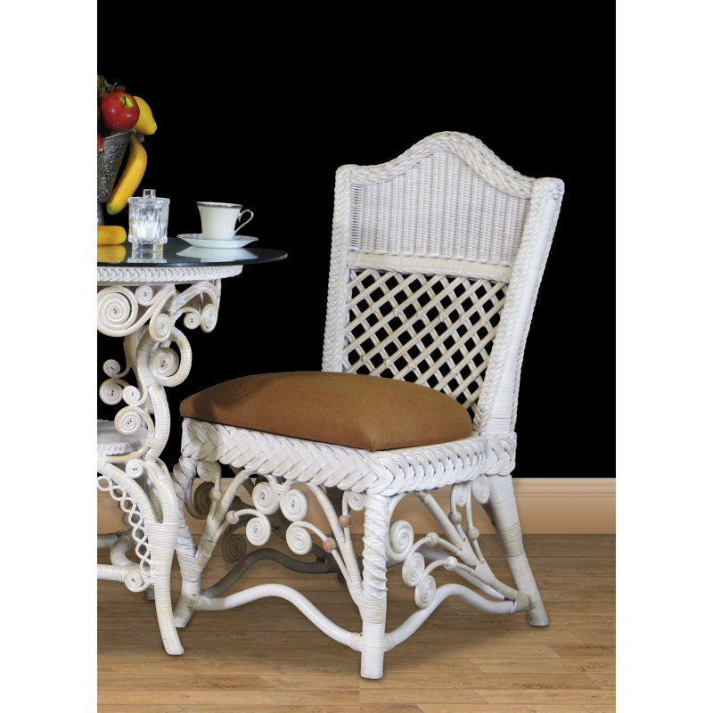 Stennett 20'' H Side Chair, White Wash, Fern Natural