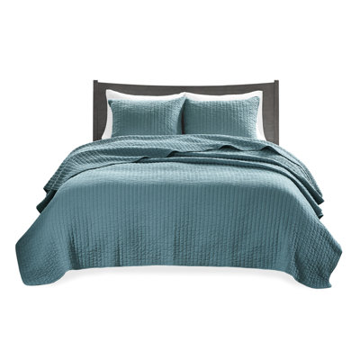 Reversible Quilt Twin/Twin Xl Teal - Microfiber, Cotton Fill, For A Relaxing Night Reversible, Soft 10% Other Fibers Durability