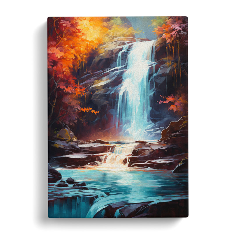 Waterfall Abstract No.3 - Wrapped Canvas, 50cm H x 35cm W x 3cm D