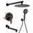 Rain Shower System With Tub Spout 3 Function Shower Faucet Set Contain 10 Inch Shower Head And Handheld Shower Trim Kit Valve Cartridge Included-125522651