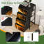 Commode 4 tiroirs pour chambre à coucher Basketball Hoop Ball Motion brillant sous les lumières du stade Petite grande commode pour vêtements