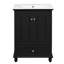 Meuble-lavabo 24 po avec lavabo en céramique-188861846