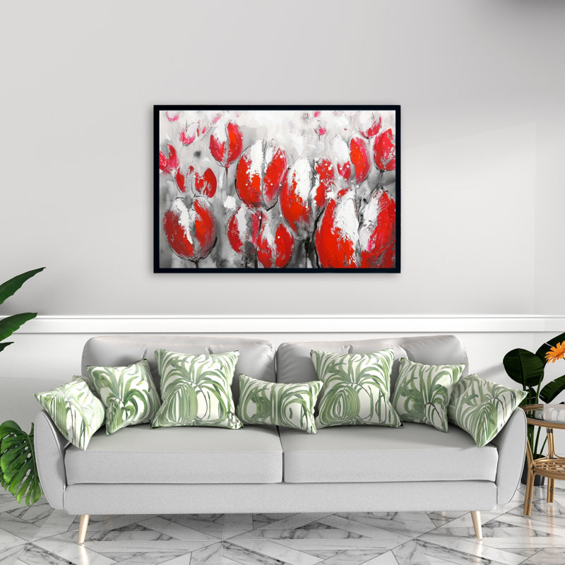 " Abstract Red Tulips "
