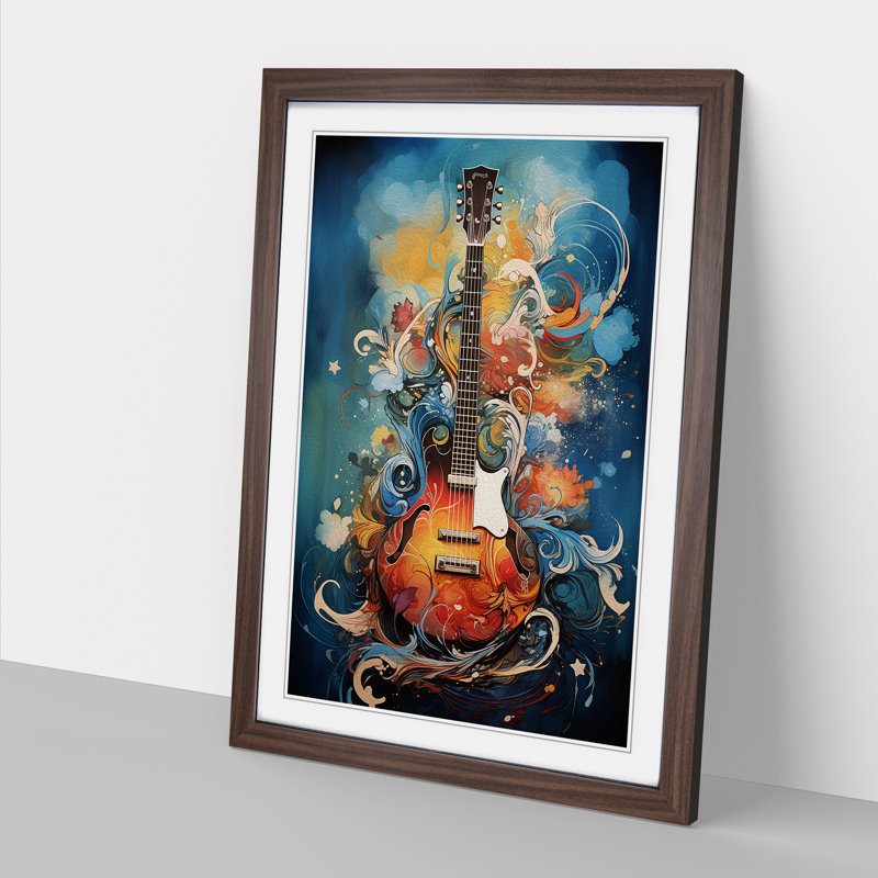 Guitar Symbolism No.2 - Framed Print