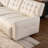 Oversized Sectional Couches for Living Room Adjustable Backrest 31.5" Seat Depth Semi-Reclining Pu Leather Cloud Couch Sleeper Sofa Adjustable Back Chaise Detachable Sailboat Sofa (Beige, 91"- 2 Seat)-1189098100-1189098102