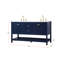 Ensemble de meuble-lavabo double 60 po Krish-737067510