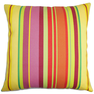 Laird Stripes Cotton Throw Pillow Cover