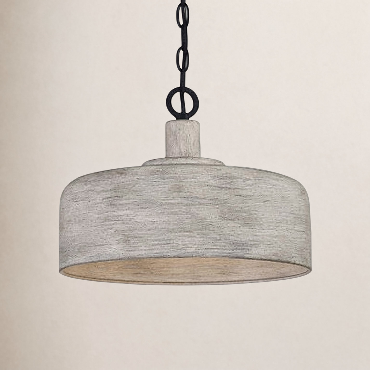 Dellar Dimmable Dome Single Light Pendant, Weathered Gray