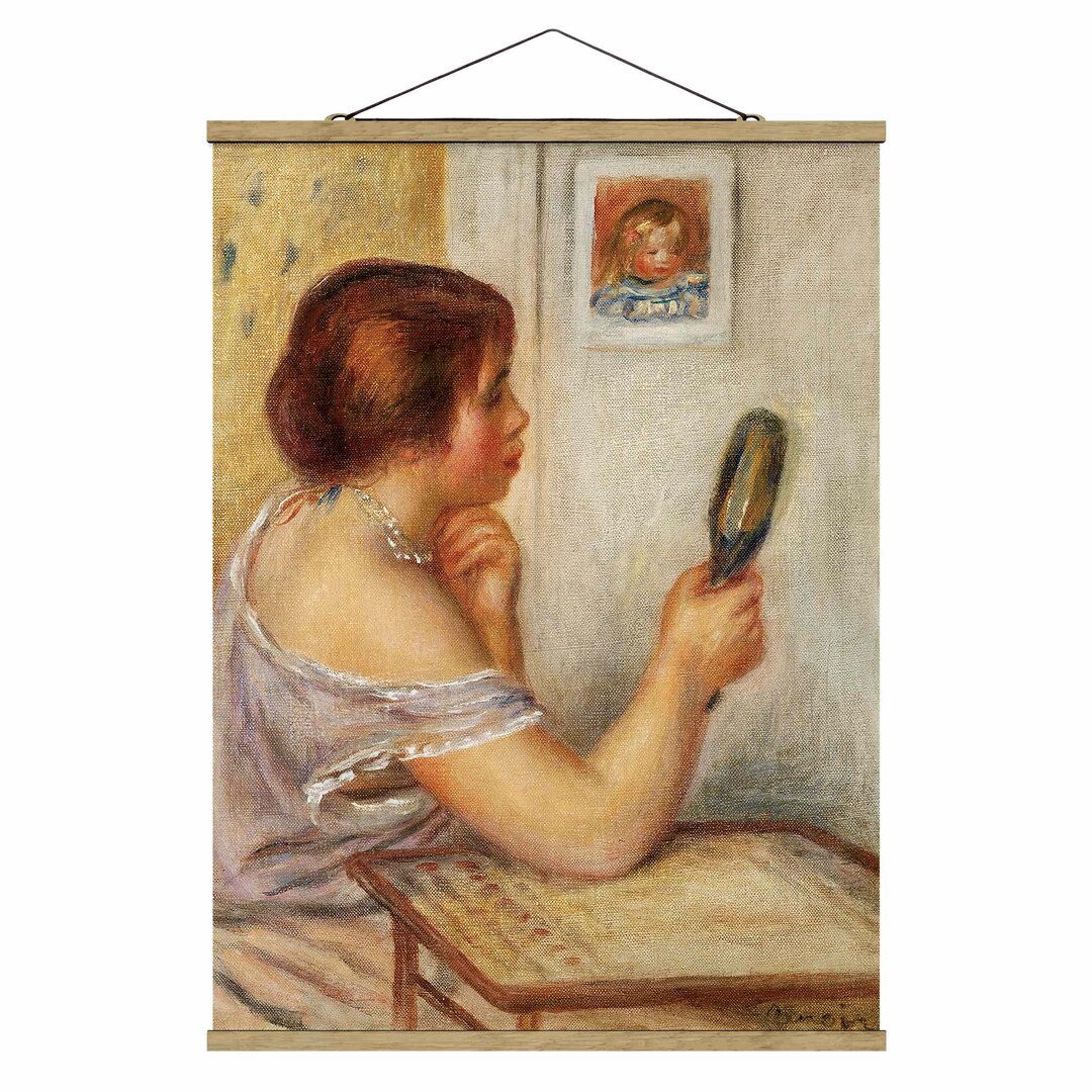 Stoffbild Gabrielle with Mirror von Auguste Renoir