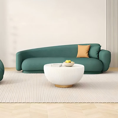 Méridiennes courbées cyan Living Room