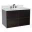 Ensemble de meuble-lavabo mural simple 37 po Elvia