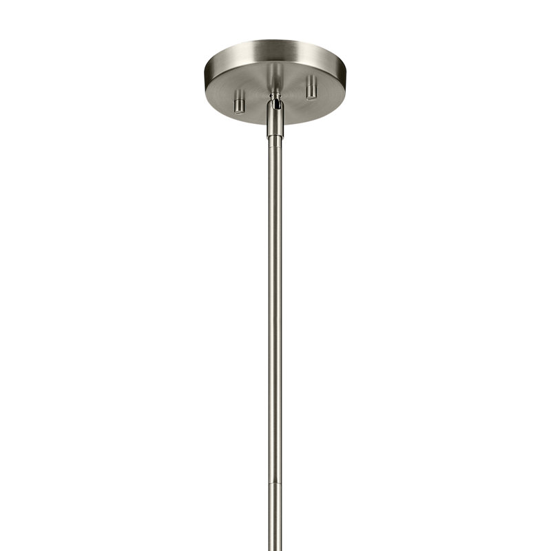 Luminaire suspendu dôme 1 lumière 11 po, Nickel