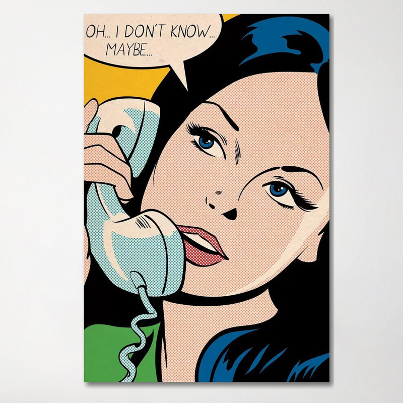 "Oh I Dont Know" par Joseph McDermott, impression sur toile tendue, H 60 po x l 40po x P 1,5 po