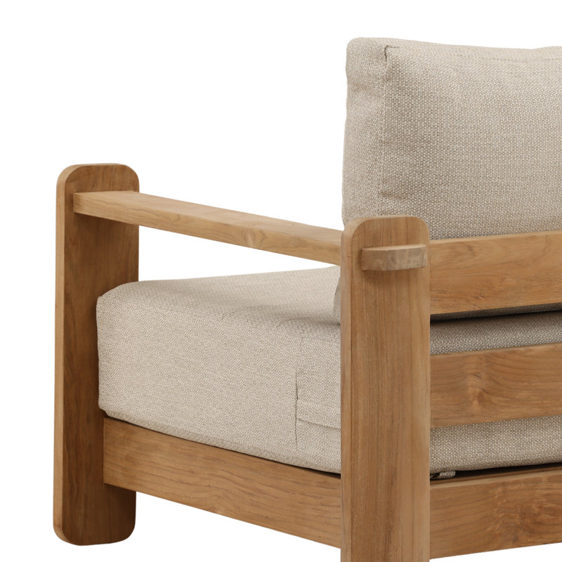Julie Outdoor Sofa Chair Taupe