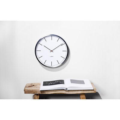 Horloge murale en acier inoxydable de 13,78 po One35