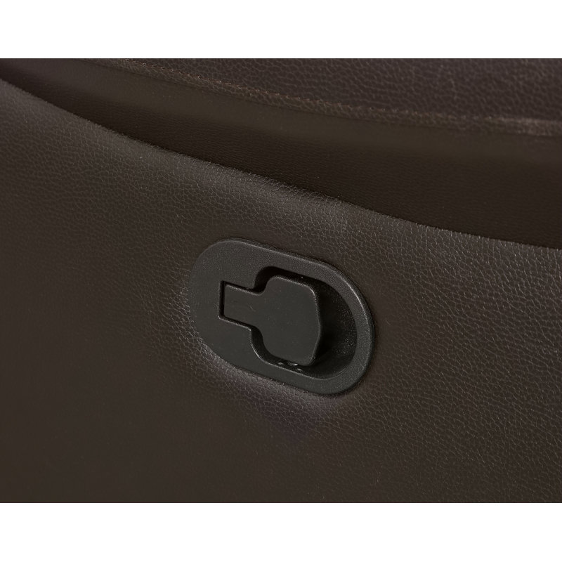 Causeuse inclinable en cuir Global United, Brun