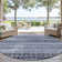 Machine Washable Indoor/Outdoor Xhevrie Blue Rug