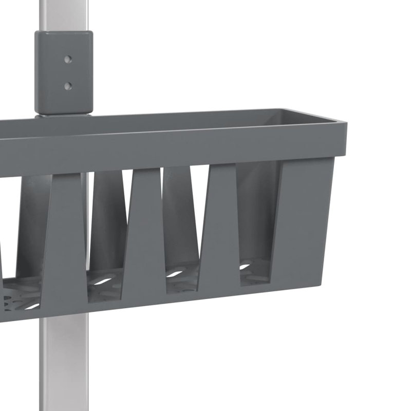 Shower Hanger Shelf 30x15x(67-105) cm Aluminium