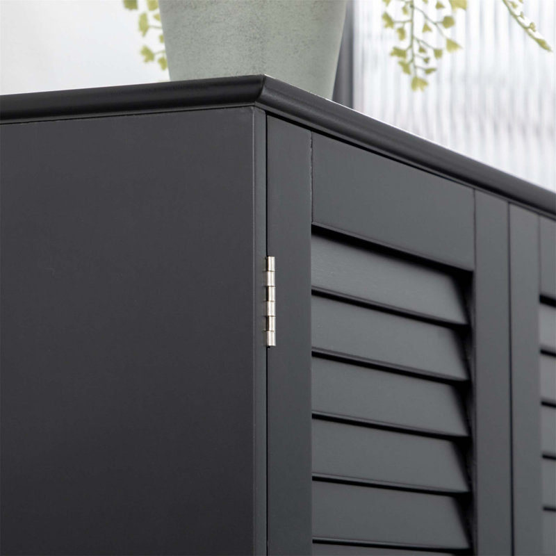 Grande armoire de rangement étroite pour salle de bain avec tablettes et portes réglables, armoire à linge autoportante pour une utilisation efficace de l'espace