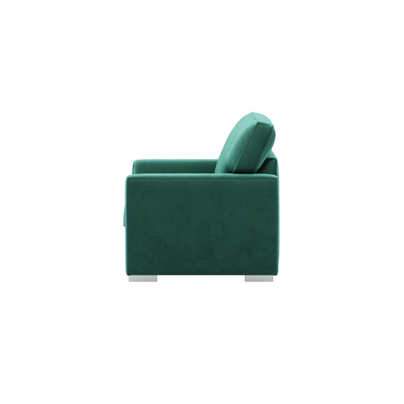 Upholstered Armchair, Green