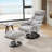 Brian 360° Swivel Chenille Massage Recliner Chair with Ottoman-357555204