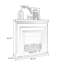 Black Manufactured Wood Electric Fireplace-1915840993
