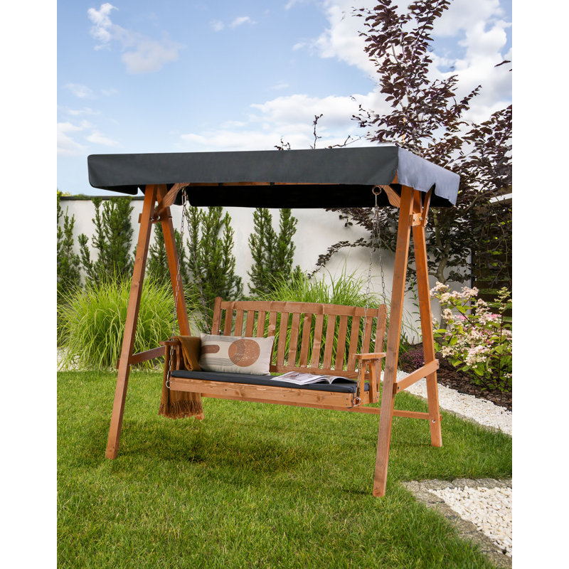 FIBBIALLA 2 Person Porch Swing with Canopy