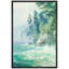Paysage de forêt Woodland «Emerald Green Teal Ocean Wave Forest Tree» sur-99141940-99141941