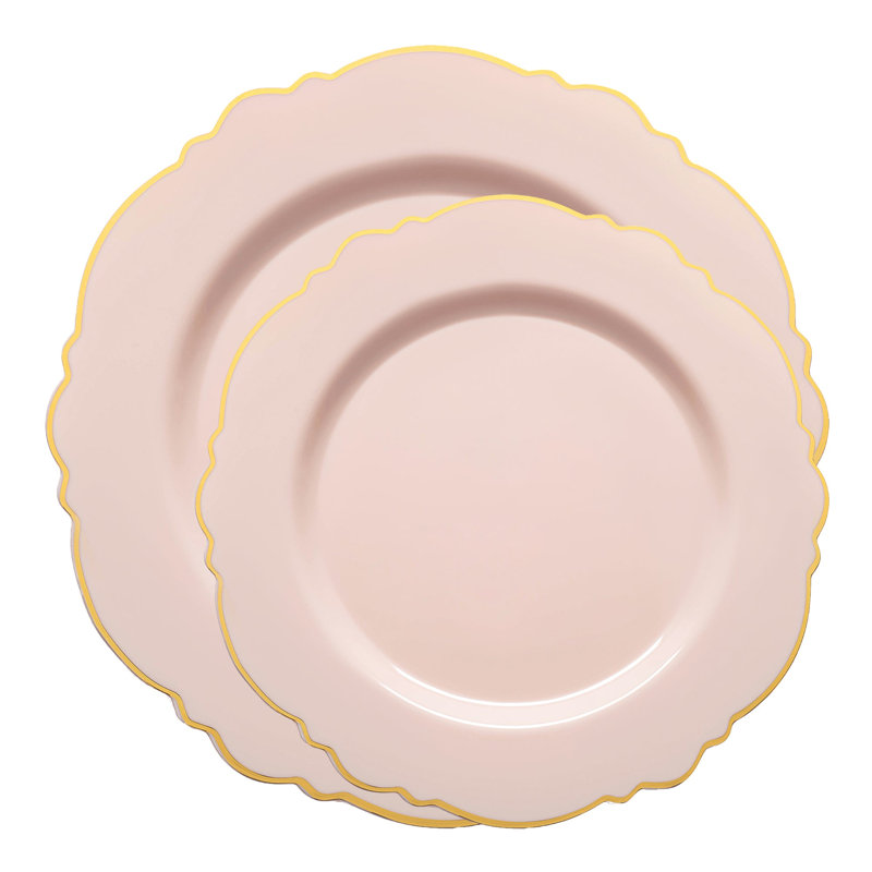 Piece Disposable Paper Plastic Disposable Party Supplies for Guests