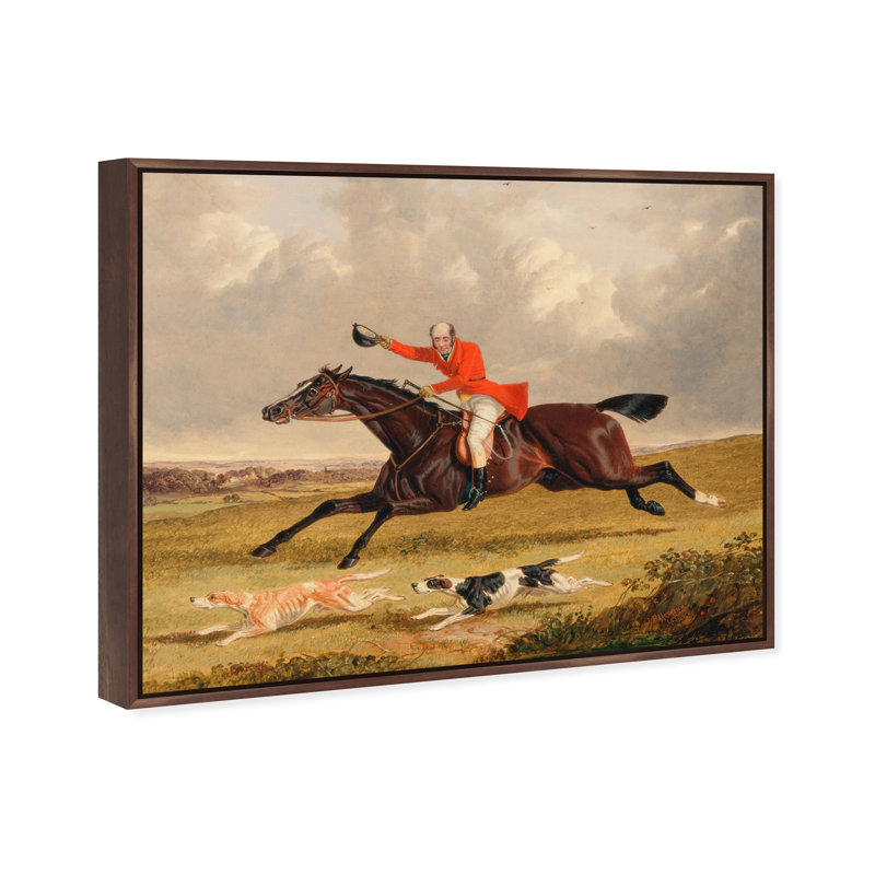 Horse and Encouraging Hounds, 31" H x 37" W x 1.5" D