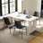 Plastic Stackable Dining Chair with Metal Legs-1482255729