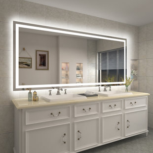 24 x 36 In. LED Bathroom Vanity Mirror with Shelf (AG8001W-M)