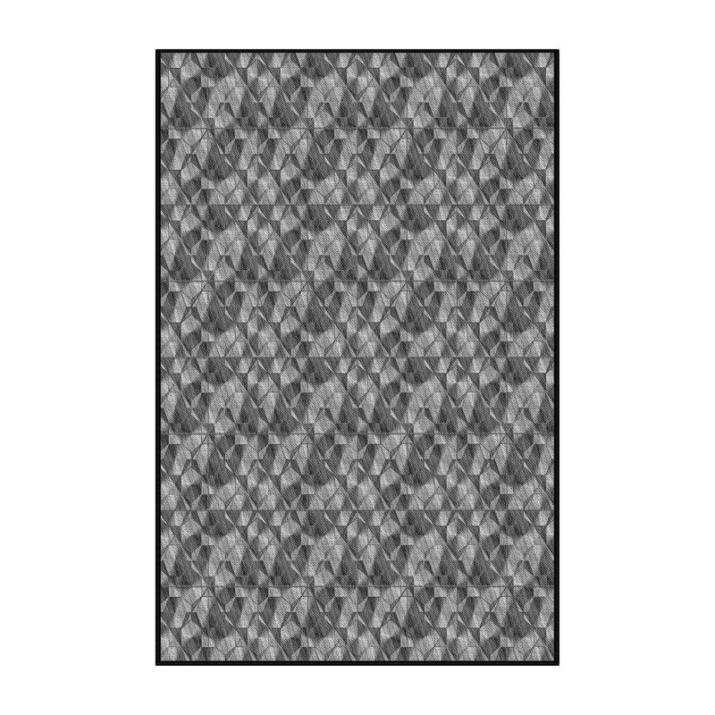 Tapis abstrait gris, Rectangle 2 pi x 3 pi