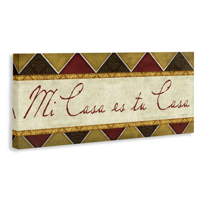 Bienvenida Mi Casa Tu Casa Canvas Wall Art by Jennifer Pugh
