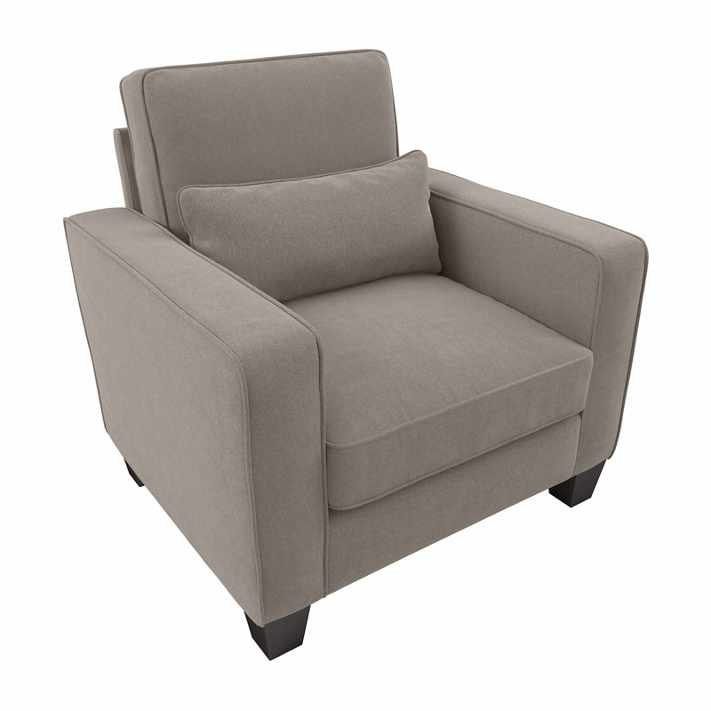 Alitza Upholstered Armchair, Beige Polyester