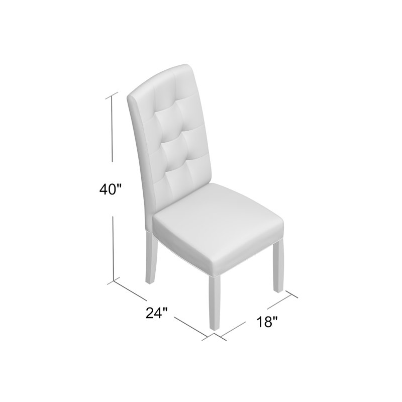Modway Black Vinyl Perdure Dining Chair