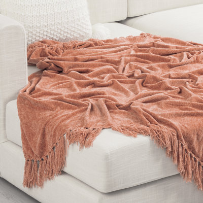 Soft Chenille Throw Blanket